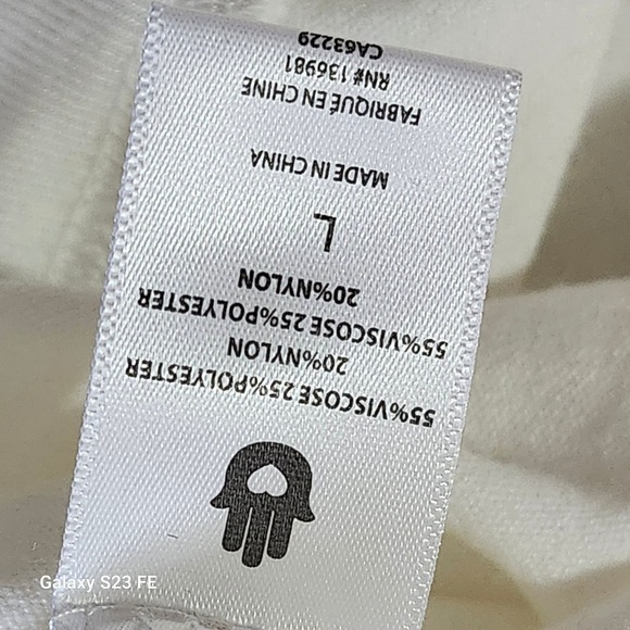 Spiritual Gangster LOVE Heart Graphic T shirt White Metallic  Women's Size Large - Picture 5 of 8